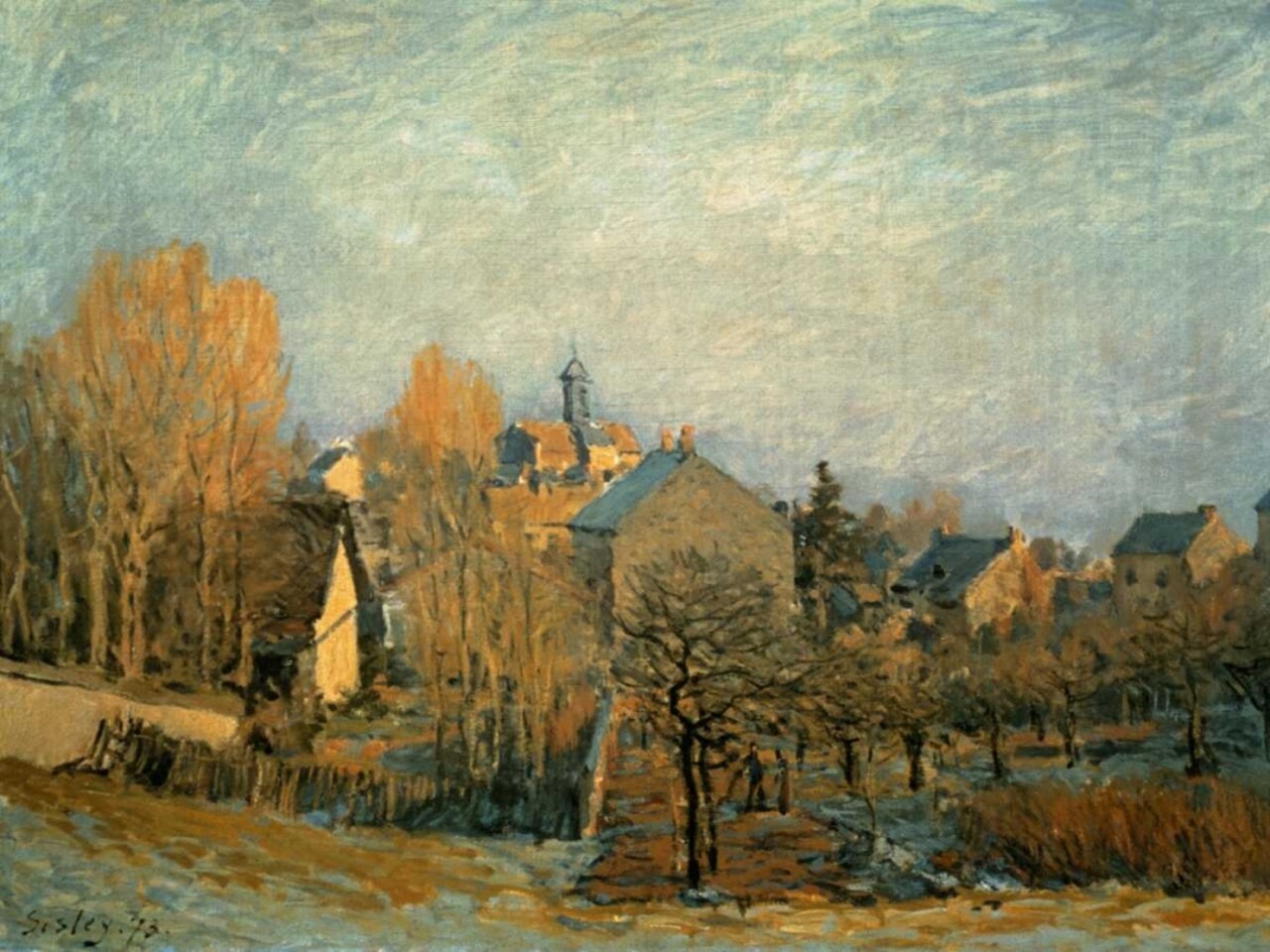 Little Town on the River Seine, 1872 Poster Print by Alfred Sisley - Item # VARPDX132093
